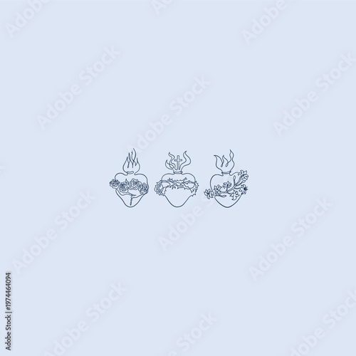 THESE HIGH QUALITY SACRED HEART JESUS VECTOR FOR USING VARIOUS TYPES OF DESIGN WORKS LIKE T-SHIRT, LOGO, TATTOO AND HOME WALL DESIGN