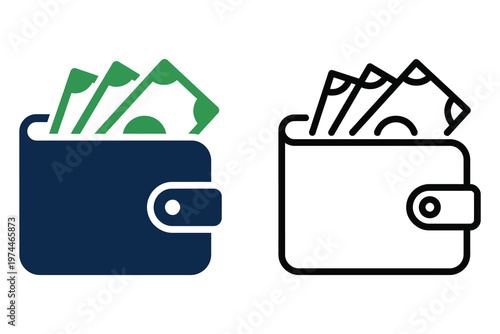 Title personal finance management savings investments and wealth building icon set for financial literacy description a collection of black
