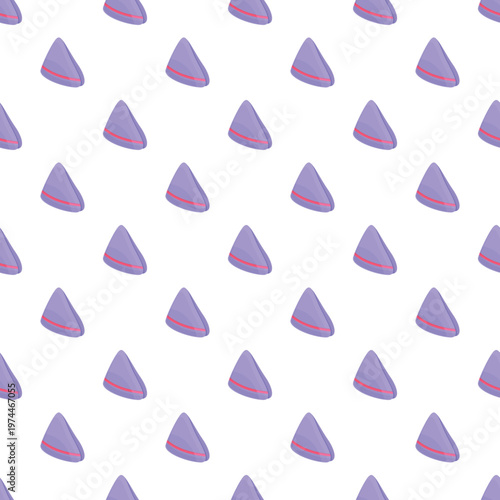 Cartoon caps repeating in a seamless professional cabin crew uniform background