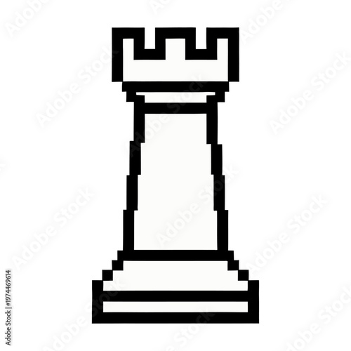 Vector of a chess rook piece