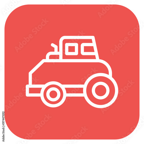 Road Roller Icon Style