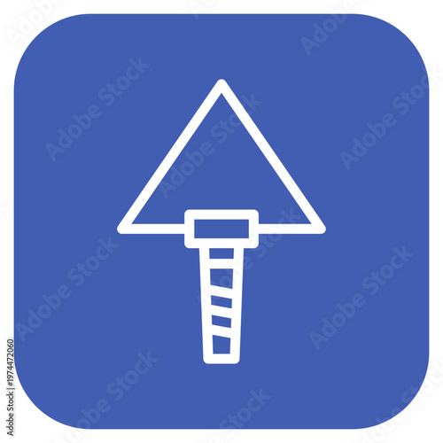 Plastering Trowel Icon Style