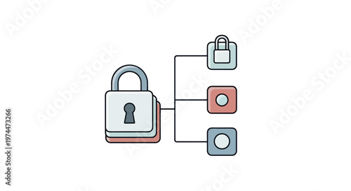 Digital Security Lock Connecting to Multiple Data Points.