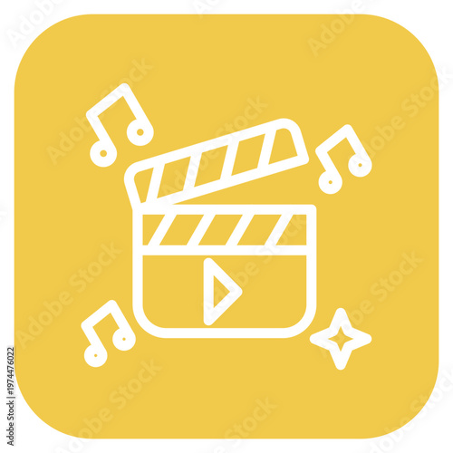 Clapperboard Icon Style