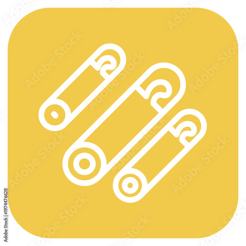 Safety Pin Icon Style