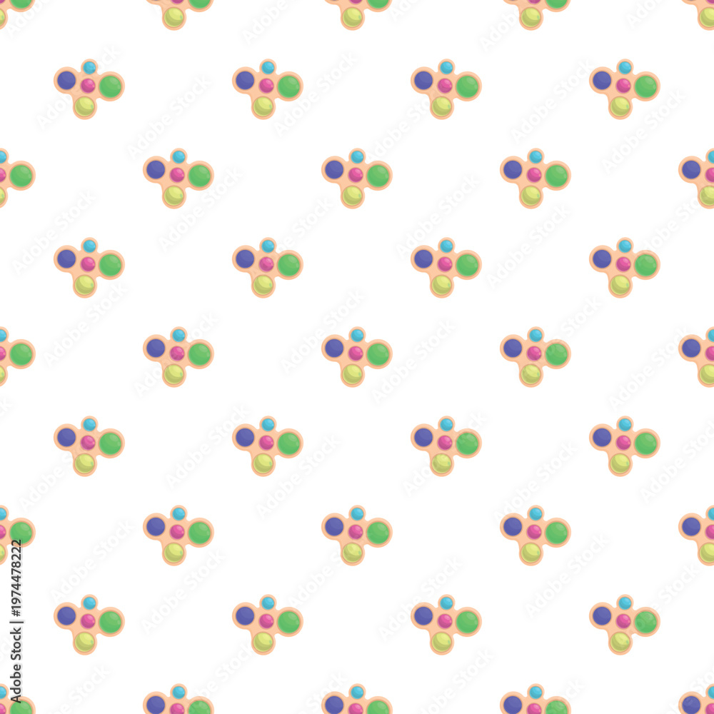 Obraz premium Repeating simple dimple fidget toy elements providing a fun texture background