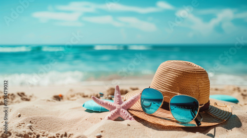 summer vacation on the beach