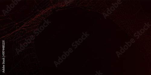Spider web. Cobweb on Red background. Vector illustration
