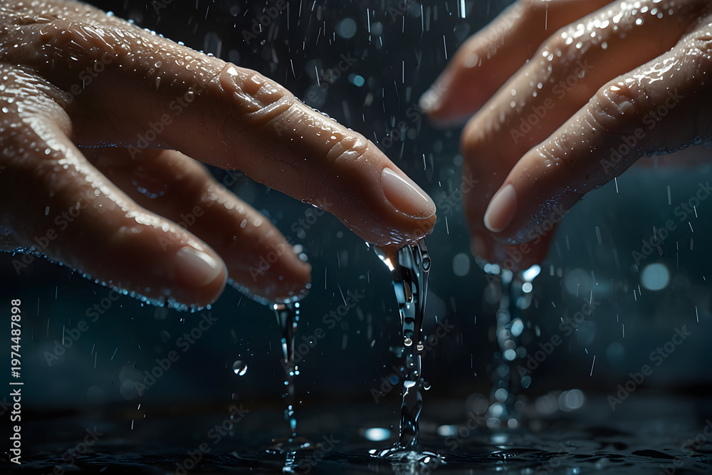 Fototapeta premium “Handwash Armor: Microbial Protection in Motion”