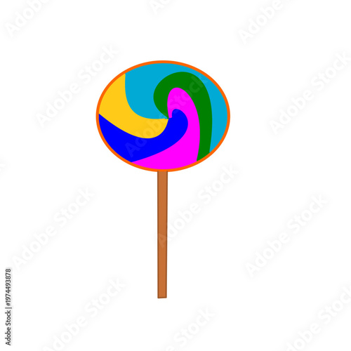 lollipop colorful sweet clipart prinatable.eps