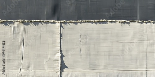 Light Canvas Material Background Featuring Seam and Fringe Details for Arts and Crafts Projects