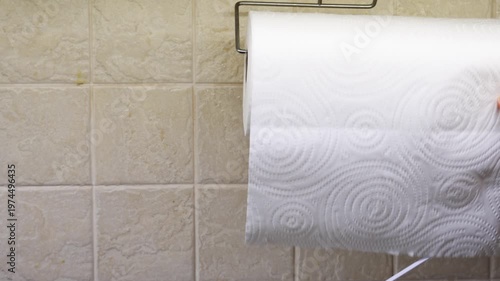 How to change a paper towel roll in the kitchen step by step for easy access when cooking or cleaning