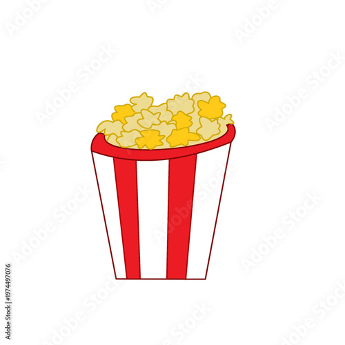 popcorn printable bakery item .eps