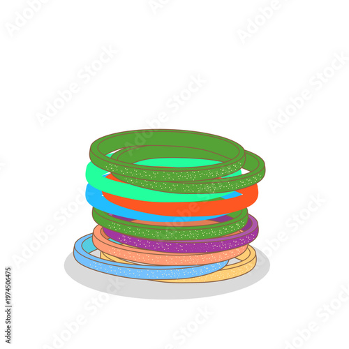 Colorful Indian Bangles Bracelet Set Traditional Ethnic Jewelry