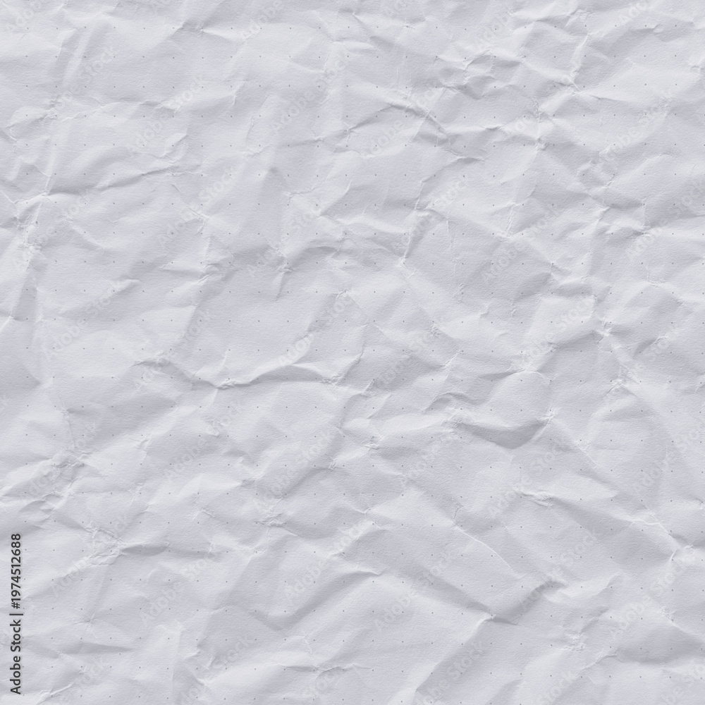 Naklejka premium Crumpled white paper texture background