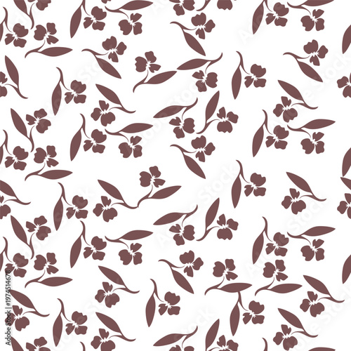 abstract a solid multicolor small and big flower mixed vector pattern arrangement with medium color, all over vector design with white background illustration digital