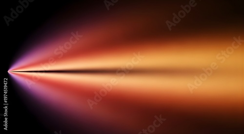 Abstract burst of light rays in orange pink yellow hues from the left side light ray abstract background digital art energy burst light effect color splash light show