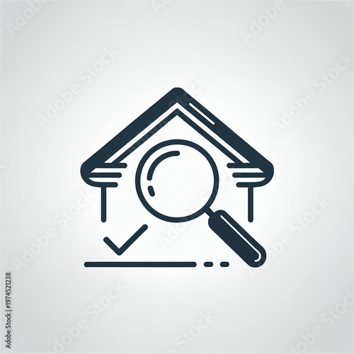 House search check property verification icon
