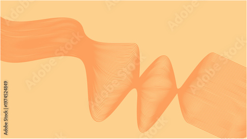 Abstract orange sonic waves flow across a dark background.