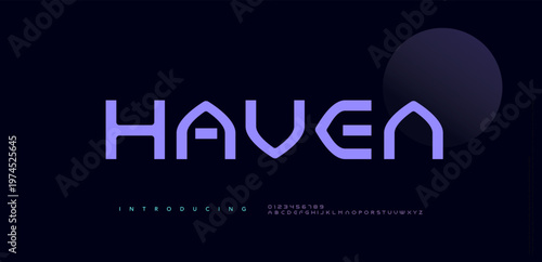 Sport techno modern minimal logo alphabet bold font. Abstract technology scifi game science futuristic typography sport, fashion, brand, creative logos fonts. vector illustration