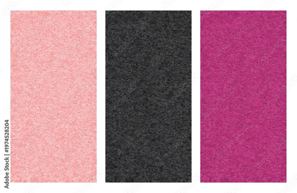 Fototapeta premium Colorful Fabric Texture Background Set Vertical Panels.