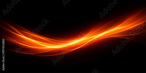 Abstract Fiery Orange Energy Background
