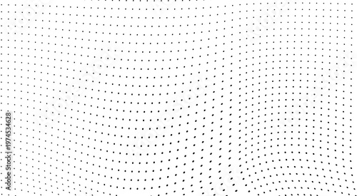 Abstract wavy halftone dot pattern forming dynamic optical illusion background