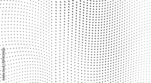 Abstract wavy halftone dot pattern forming dynamic optical illusion background