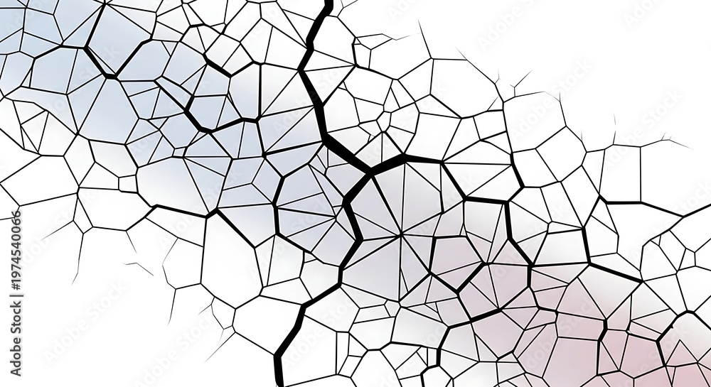 Obraz premium Abstract geometric fracture