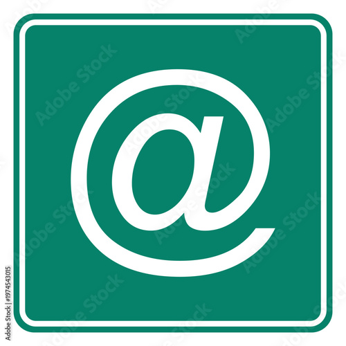 E-mail Symbol und Schild