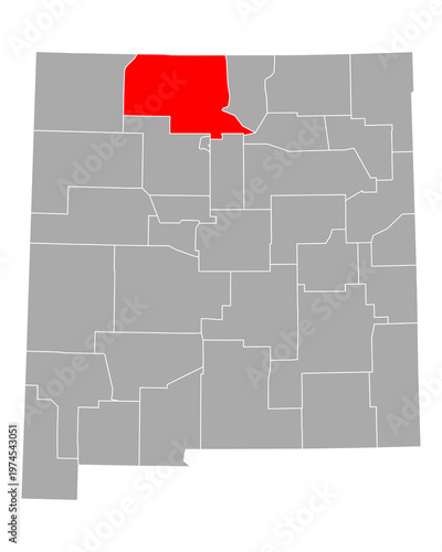 Karte von Rio Arriba in New Mexico