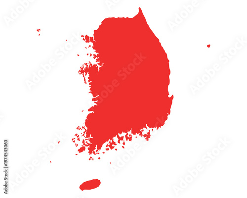 Karte von Südkorea