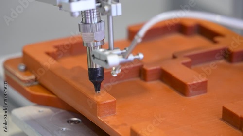automatic soldering iron tips of automated manufacturing and assembly pcb board
