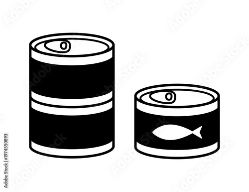 缶詰のアイコン_ベクターイラスト
