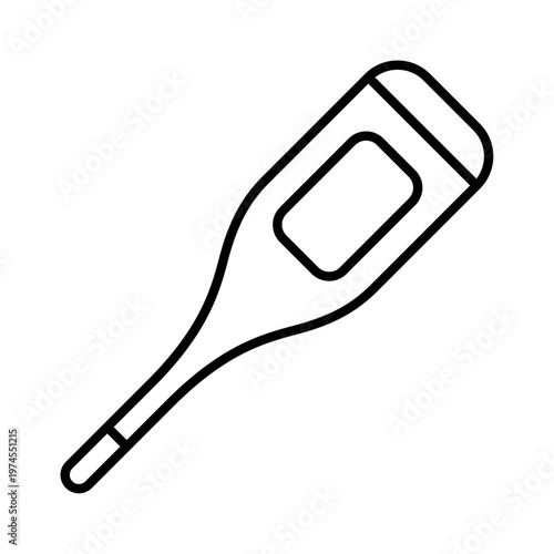 体温計のアイコン_ベクターイラスト

