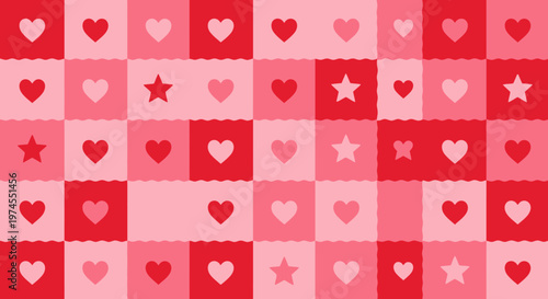 Valentine's Day heart pattern background.