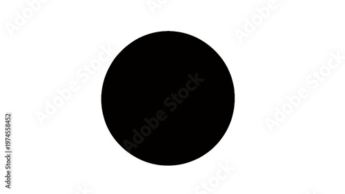 Black Circle Shape Design Element.