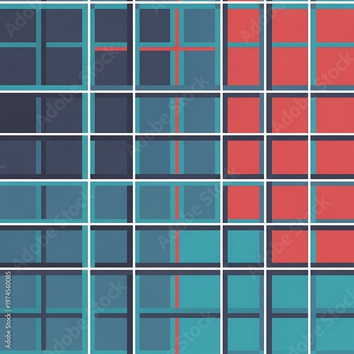 Abstract Grid Pattern with Color Gradient - Modern Design.
