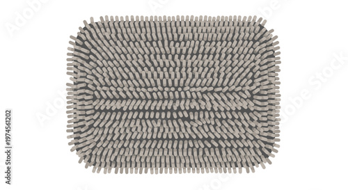 Soft Bathroom Mat Top View Texture