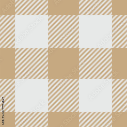 Mockup textile plaid tartan, screen seamless background vector. Tropical fabric check texture pattern in orange and sterling silver colors.