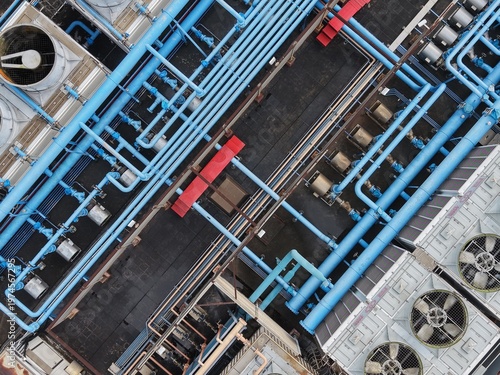 Massive data center cooling tower system.