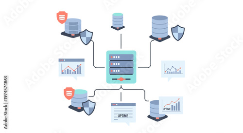 Computer Network System Data Flow.