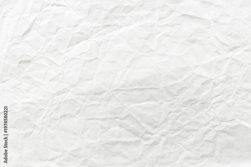 Obraz premium Crumpled white paper texture background