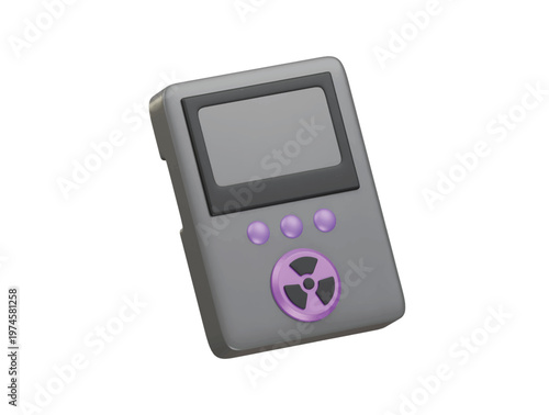 dosimeter icon 3d illustration render