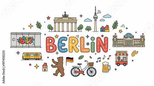 Berlin Collage: Landmarks, Culture, and City Life