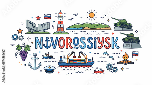 Novorossiysk City Icons - Russia Travel & Landmarks