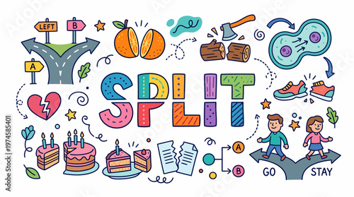 Split Decision: Crossroads, Choices, Division, Breakup, Life Path