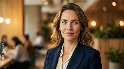 Confident professional business woman portrait in modern office, leadership and success concept