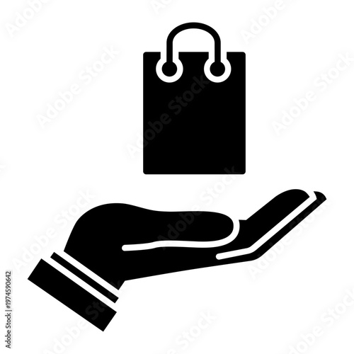 Shopping icon vector. Online shopping Illustration sign. Purchases symbol or logo.