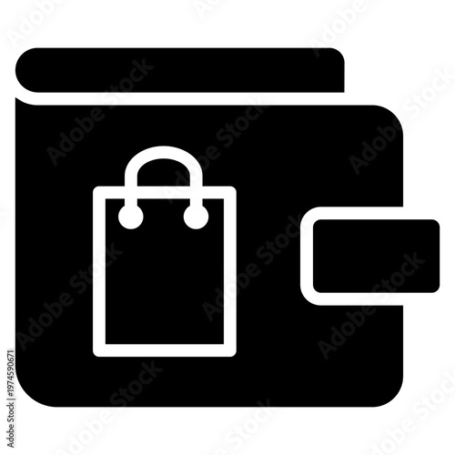 Shopping icon vector. Online shopping Illustration sign. Purchases symbol or logo.